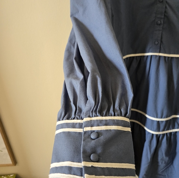 2X Womens blue & white dress - Picture 4 of 10